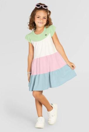 Modelo de vestido infantil de malha outlet