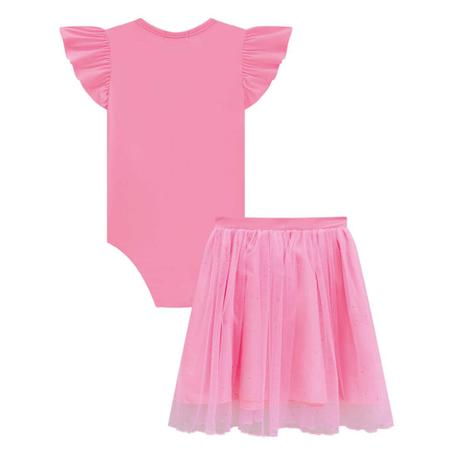 Imagem de Vestido Infantil Verão Fantasia de Bailarina (Body + Saia) Tam 4 a 12- Kukiê