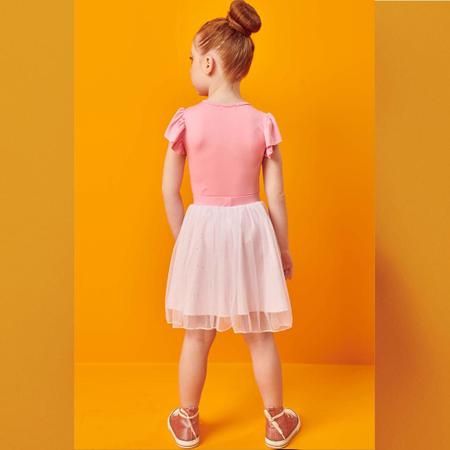 Imagem de Vestido Infantil Verão Fantasia de Bailarina (Body + Saia) Tam 4 a 12- Kukiê