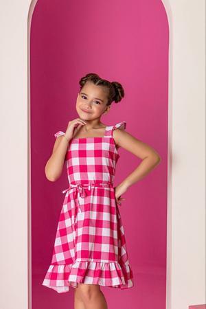 Vestido xadrez cheap junino infantil