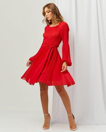Vestido vermelho rodado sales