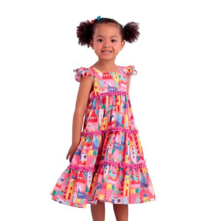 Imagem de Vestido Junino Arraia Monrraial Mon Sucre Infantil 208