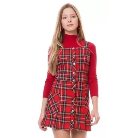 Vestido xadrez sale juvenil
