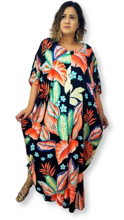 Kaftan longo sales plus size