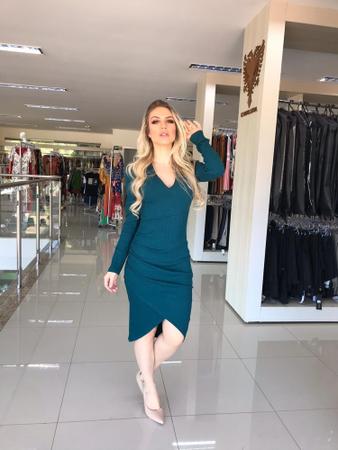 Vestido manga longa lezalez 2025