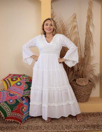Vestido branco cheap renda reveillon