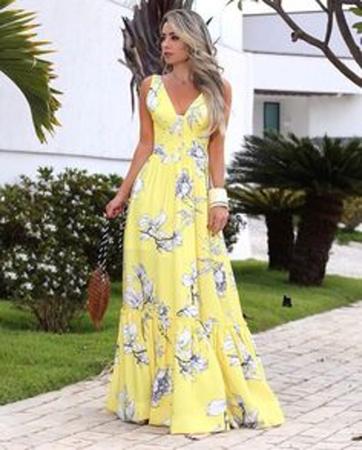 Vestido longo fé 2025