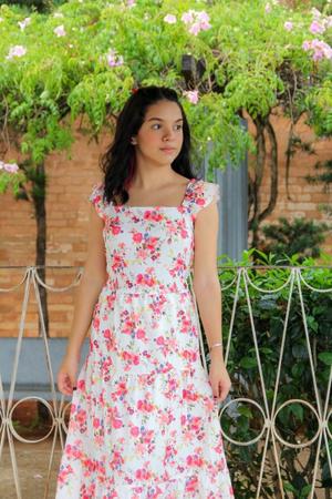 Vestido longo infantil best sale casual