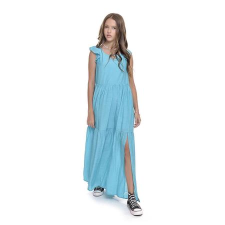 Vestido longo hotsell infantil com fenda