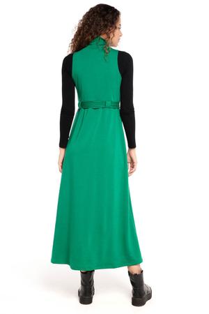 Vestido Longo Malha Cole o Liso Polo Wear Verde Escuro Vestido