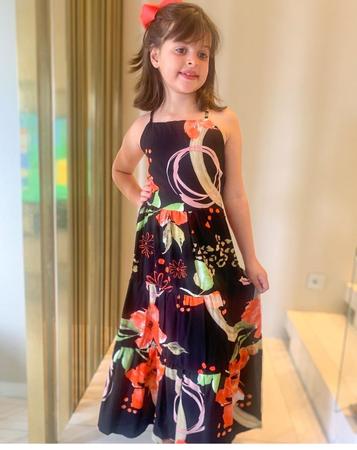 Vestido longo para criança de best sale 5 anos