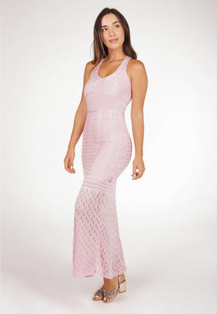Vestido pink tricot hot sale
