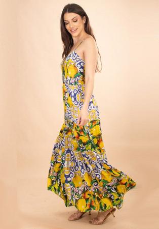 Imagem de Vestido Longo Viscose INDY Frescor Tropical