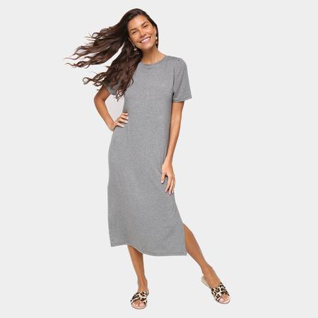 Vestido t cheap shirt longo