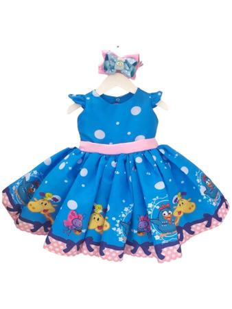 Vestido bebe cheap galinha pintadinha