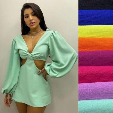 Vestido com decote na cintura sales