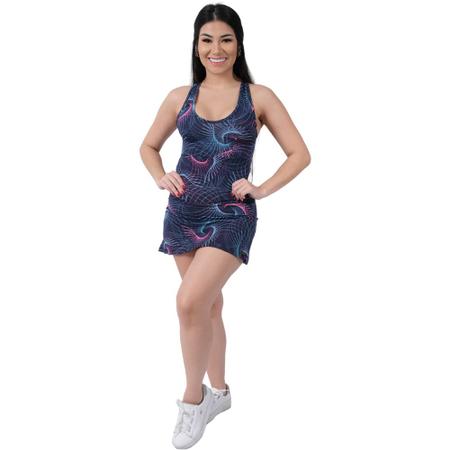 Imagem de Vestido Macaquinho Estampado Fitness Academia Esporte Feminino Catwalk Estampa 02