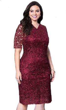 Vestido batizado plus best sale size