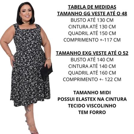 Imagem de Vestido Manga Longa Plus Size Midi Estampado Floral Moda