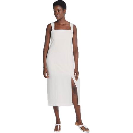Vestido Midi Com Fenda Frontal hering Vestido Feminino