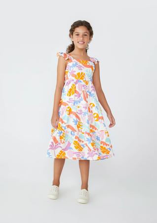 Imagem de Vestido Midi Infantil Estampado 3 Marias