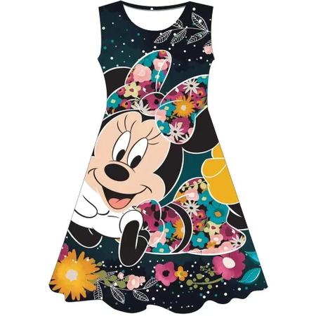 Imagem de Vestido Minnie Mouse para Meninas - Verão, Casual e Festa