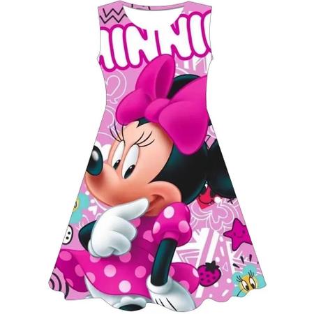 Imagem de Vestido Minnie Mouse para Meninas - Verão, Casual e Festa