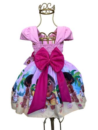 Vestido Princesa Sofia luxo aniversario temático com saiote tule