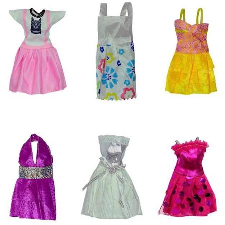 Imagem de Vestido Para Boneca Barbie Com 9 Vestidos Doll Dress Candide