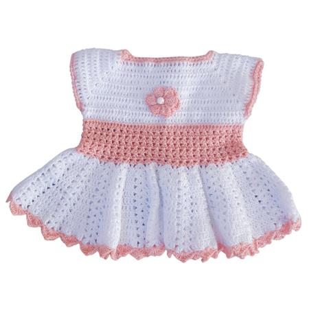 Vestido Para Boneca Bebê Reborn Pequena Roupinha de Crochê - Malu - Roupa  de Boneca - Magazine Luiza