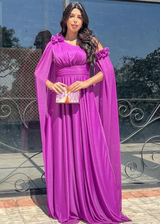 Imagem de Vestido para madinhas de casamento e formandas longo tendência tule com brilho armênia