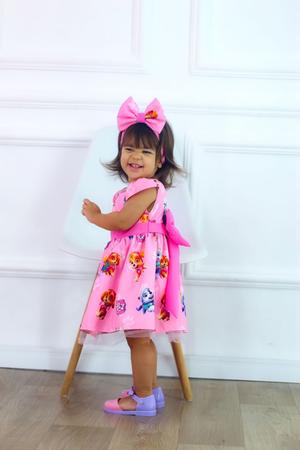 Vestido Xadrez Candy Junino Tule Lili + Faixinha de cabelo - JOANINHA BABY