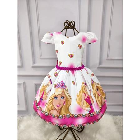 Vestido Infantil Barbie Menina