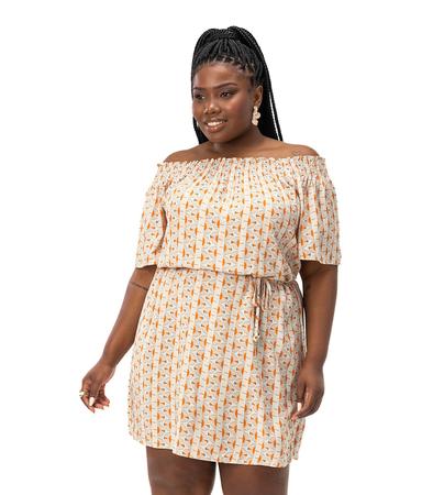 Vestido plus best sale size em viscose