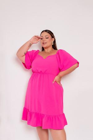 Vestido decote princesa store plus size