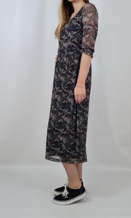 Vestido Pollyanna Pretty Girl Floral Feminino Blufera Jeans 21522-3 Imagem de Vestido Pollyanna Pretty Girl Floral Feminino Blufera Jeans 21522-3