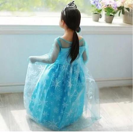 Imagem de Vestido Princesa Encantador Elsa Fronzen Infantil Para Festas Temáticas Brincadeiras