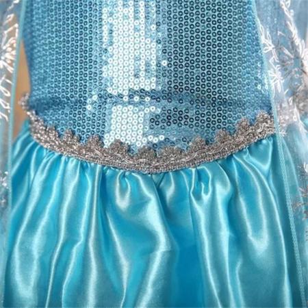 Imagem de Vestido Princesa Encantador Elsa Fronzen Infantil Para Festas Temáticas Brincadeiras