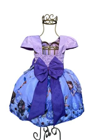 Imagem de Vestido Princesa Sofia Luxo Temático Infantil