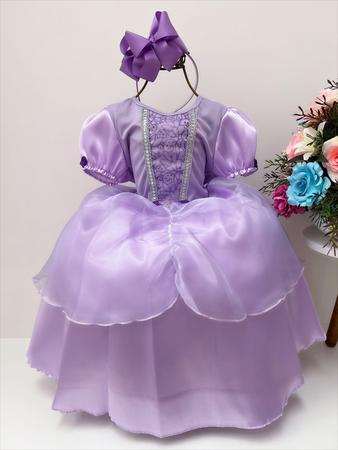 Vestido Princesa Sofia / Sophia 1 E 4 Anos Infantil