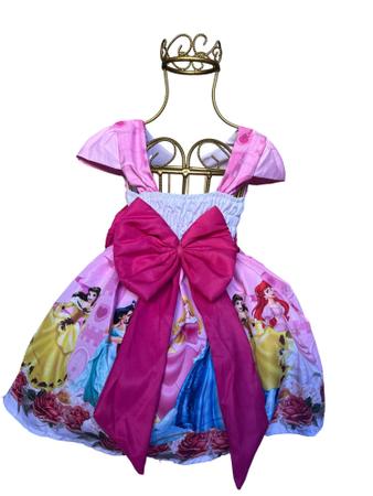 Vestido Princesa Sofia luxo aniversario temático com saiote tule