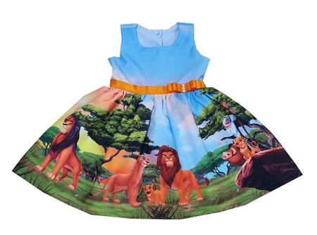 Imagem de Vestido Rei Leão Festa Infantil Temática