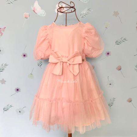 Imagem de Vestido Rosa Flower Paint Mon Sucre Infantil 346