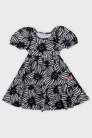 Vestido Roupa Infantil Menina Fakini Em Meia Malha Estampa Smile Manga Curta Soltinho Verão - Dona Oncinha Imagem de Vestido Roupa Infantil Menina Fakini Em Meia Malha Estampa Smile Manga Curta Soltinho Verão