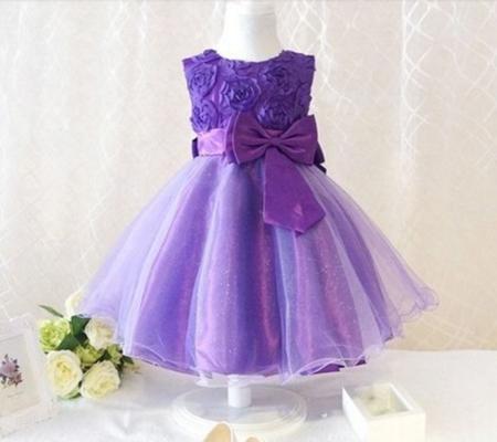Vestido roxo infantil festa cheap