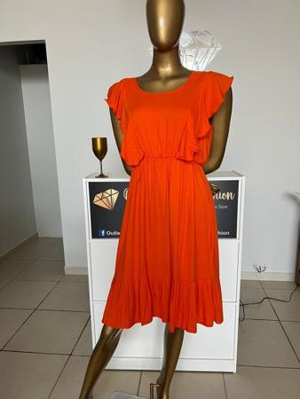 Imagem de Vestido Solto Laranja Viscose - Veste 42/44