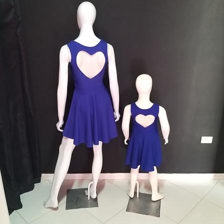 Vestido Tal M e Tal Filha Azul Cora o Nas Costas Em Tule Andara