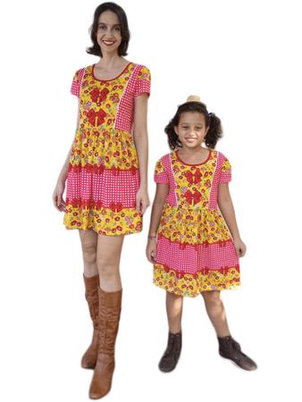 Vestido festa junina tal mae sales tal filha