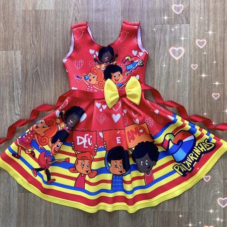 Vestido de joaninha para sales bebe de 1 ano
