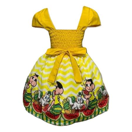Vestido Tem tico Magali BENTO E MARIA MODA INFANTIL Vestido